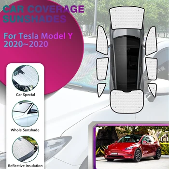 Araba güneşliği Kapakları Tesla Modeli Y 2020 2021 2022 2023 2024 Güneş Geçirmez Güneş Koruyucu Pencere Kapsama Otomatik Perdeler Araba Aksesuarları