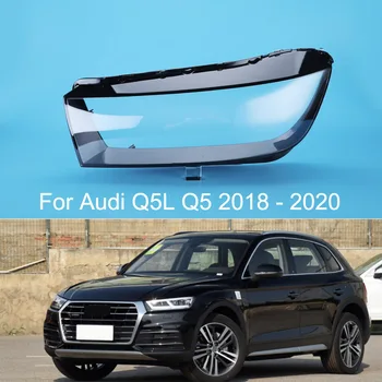 Audi için Q5L Q5 2018 2019 2020 Ön Farlar Kabuk Far lens kapağı Şeffaf Konut Abajur Pleksiglas Lamba Gölge