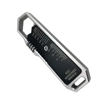 Ayarlanabilir El Anahtarı Esnek Hafif Tamir El Aracı SAE Ölçekli Çelik Açık Mini anahtarı aleti Anahtarlık Açık
