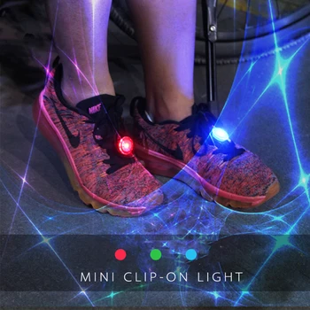 Aydınlık ayakkabı klip ışıkları koşu ışık çok fonksiyonlu gece uyarı ışıklı uyarı işareti sırt çantası ışık açık bisiklet uyarı lambası