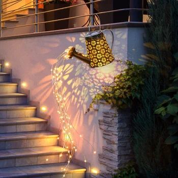 Açık hava aydınlatması Isıtıcılar Güneş ışığı Çim Bahçe Dekor LED Lamba Akan Su Serpin Bronz Peyzaj Lambası Sokak Avlu