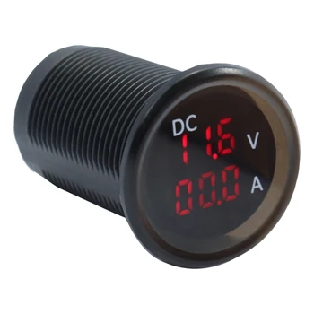 B3613 IP67 Su Geçirmez Araba Modifikasyonu 4.5-30V Voltmetre + Ampermetre Takometre Kilometre Kilometre Sayacı Ölçer