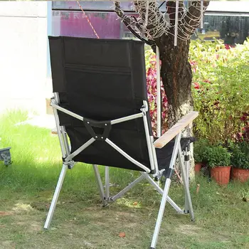 Bahçe sırtlı sandalye Alüminyum Alaşımlı Katlanabilir Eğlence Plaj Balıkçılık Kamp Seyahat Taşınabilir Ultralight Geri Çekilebilir Katlanabilir Sandalye