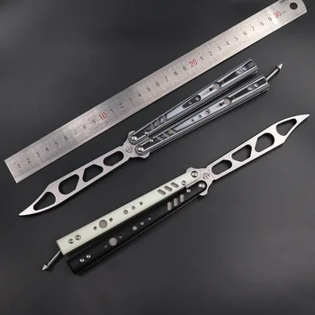 Baliplus REP Kelebek Eğitmen Jilt Bıçak G10 Kolu Balisong CNC Burç Sistemi Serbest sallanan EDC Bıçak