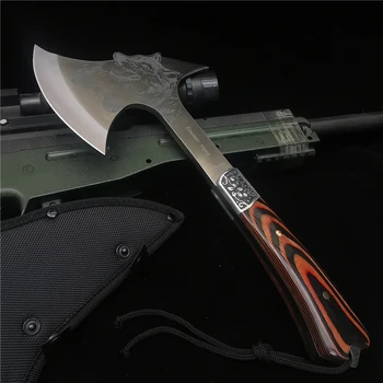 Balta, Açık Survival Savaş Baltası, av bıçağı, Kemik Kıyıcı, Yangın El Aracı Tomahawk Hatchets ve Eksenleri 330MM