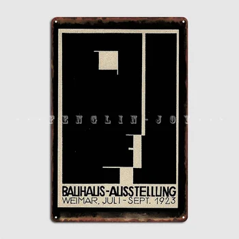 Bauhaus 1923 Weimar Reklam Metal Burcu Duvar Dekor Tasarımı Duvar Sinema Oturma Odası Tabela Posterler
