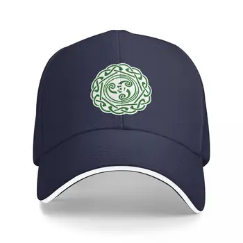Beyaz Yeşil Celtic Knot Druid Pagan Gal İrlandalı İskoç Sembolü beyzbol şapkası| - F - / Balıkçılık Kapaklar Şapkalar Erkek Kadın
