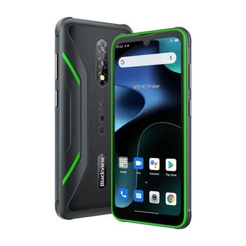 Blackview BV5200 Sağlam Telefon 4GB + 32GB 6.1 inç Cep Telefonu 5180mAh Pil MTK6761 Helio A22 4G NFC OTG Çift SIM Akıllı Telefon