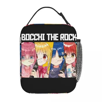 Bocchi Rock Grubu Yalıtımlı Öğle Yemeği çantası yiyecek saklama kutusu Kullanımlık Termal Soğutucu yemek kabı Okul