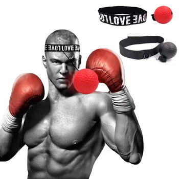 Boks Hız Topu Kafa monte PU Yumruk topu MMA Sanda Eğitim El Göz Reaksiyonu Ev Kum Torbası Spor Boks Ekipmanları