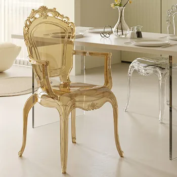 Cafe Mutfak Plastik yemek sandalyeleri İskandinav Siyah Beyaz Rahatlatıcı yemek sandalyeleri Tasarımcı Sillas De Comedor Modern Mobilya AB50CY