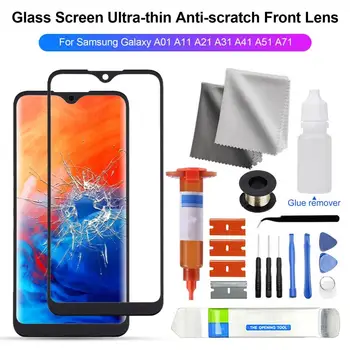 Cam Ekran Ultra ince Anti-scratch Ön Lens Ekran Değiştirme Tamir Kiti Samsung Galaxy A01 A11 A21 A31 A41 A51 A71