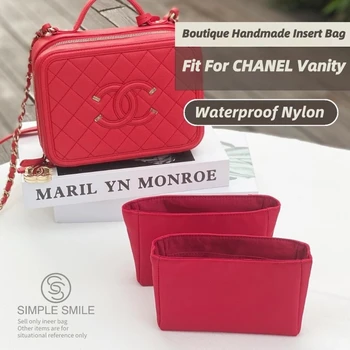 CHANEL Vanity makyaj Organizatör Keçe Kumaş Çanta Ekle Çanta Seyahat İç Çanta Taşınabilir Kozmetik Çantaları