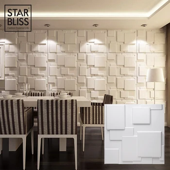 Dekoratif 3D Duvar Panelleri Elmas Tasarım Mat Beyaz Duvar Kağıdı Duvar Karosu Panel Kalıp 3D duvar çıkartmaları banyo mutfak 30x30cm