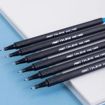 Deli Yıkanabilir Renkli 0.45 mm Nötr işaretleyici kalem Fineliner Kalemler Okul ofis kalemi Seti Kawaii Mürekkep Kalem Sanat Malzemeleri Sevimli