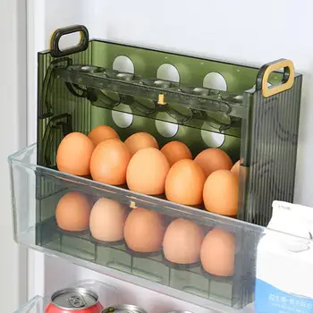 Depolama yeniden kullanılabilir buzdolabı açık yumurta saklama kutusu ev gereçleri