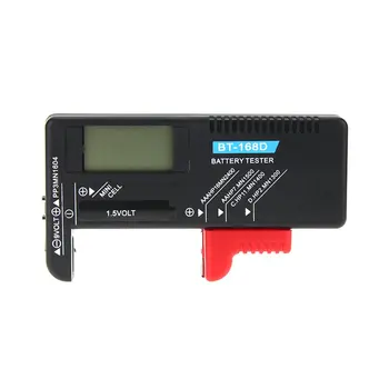 Dijital pil test cihazı Dedektörü Kapasitesi Teşhis Aracı Volt Checker AAA AA C D 9V 1.5 V Düğme Pil BT-168D