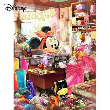 Disney DIY Elmas Nakış Mickey Mouse Boyama dikiş makinesi Yeni Varış Mozaik Yatak Odası Rhinestones Karikatür Ev Dekor