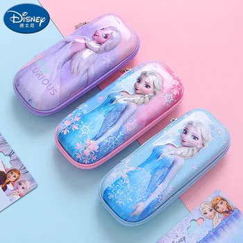 Disney Kawaii Kırtasiye Kutusu Dondurulmuş Elsa Süper Kapasiteli Kalem Kutusu İlköğretim Okulu Kız Sevimli Hediyeler çocuk Kalem Çantaları Yeni