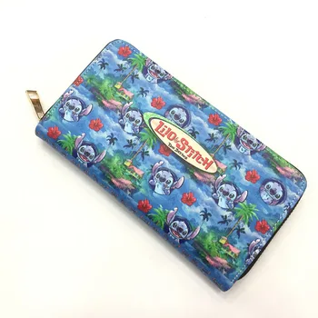 Disney Lilo ve Stitch 0871 Moda Anime Cüzdan Karikatür Cüzdan Para Çantası Rahat Çantalar Kart doğum günü hediyesi
