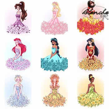 Disney Prenses Elegance Utangaç Çiçek Elbise Elmas Boyama Rhinestones Çapraz Dikiş Macunu Mozaik Oturma Odası Ev Dekor İçin