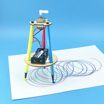 DIY Kalem Doodle Robotlar Teknoloji Bilimsel Deneysel Malzeme Kitleri Küçük Fiziksel Buluşlar Çocuklar öğretici oyuncaklar