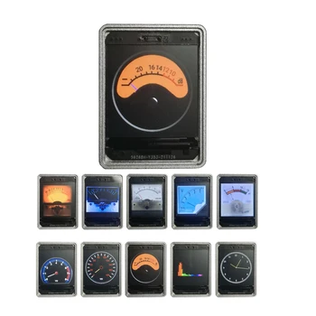 DLHıFı Ses Kontrollü Alüminyum Alaşımlı Müzik Seviyesi VU Metre 1.3 inç Ritim Yüksek çözünürlüklü LCD Çok modlu Kukla GPS Prizma