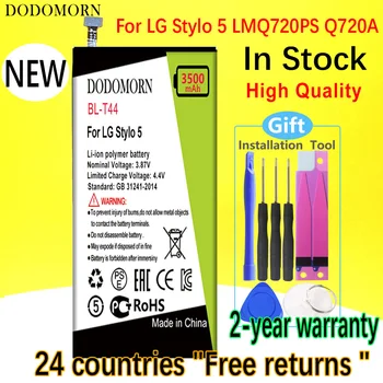 DODOMORN BL - T44 Pil Için LG Stylo 5 LMQ720PS Q720A Akıllı Cep Telefonu Yedek Yüksek Kalite +Takip Numarası Bateria