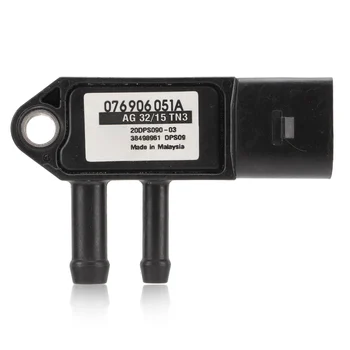 DPF Basınç Sensörü Yüksek Performanslı Siyah 076906051A ısıya dayanıklı ABS araba için aşınmaya Dayanıklı
