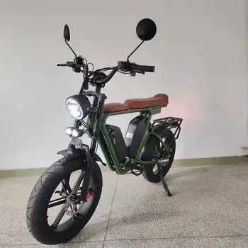 Ebike 1000w Motor 48v 22ah * 2 Çift Pil Samsung Uzun Menzilli Tam Süspansiyon Hidrolik Fren elektrikli kalın tekerlekli bisiklet