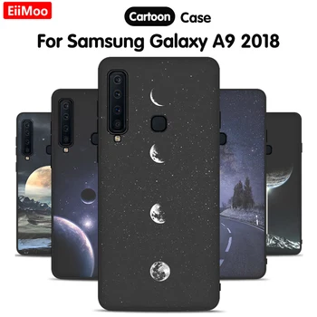 EiiMoo Yumuşak arka kapak Samsung Galaxy A9 2018 Kılıf Moda Silikon TPU Telefon Coque Samsung Galaxy A9S Durumda Sevimli Karikatür