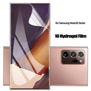 Ekran Koruyucu Hidrojel Film Kapak Samsung Galaxy Not için 20 Note20 Ultra Tam Ekran Koruyucu Yumuşak Film Cam Değil