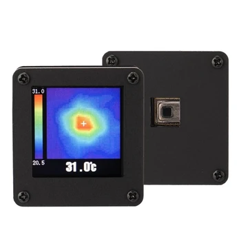 El Mini Kızılötesi termal kamera AMG8833 8x8 Cep Boyutunda IR termal kamera Sıcaklık Sensörü 7 m / 23ft En Uzak Algılama