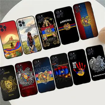 Ermenistan Ermeniler Bayrağı Telefon Kılıfı İçin iPhone 14 13 12 Mini 11 Pro XS Max X XR SE 6 7 8 Artı Yumuşak Silikon Kapak