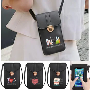 Evrensel Telefon Çantası Phone13 12 11 Pro Max XS Samsung Xiaomi Huawei omuz çantaları Kadın Cüzdan Kart Paketi Çanta Hemşire Desen