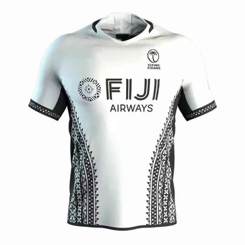 Fiji 15'in Deplasman Rugby Forması 2021 2022 FİJİ YEDİLER 7s RUGBY EV EĞİTİMİ ŞORT FORMASI Fiji 7s HomeFiji 7s Ev Rugby boyutu S--5XL