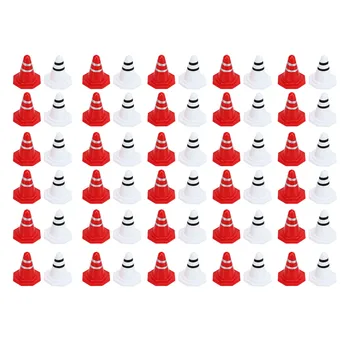 Futbol Eğitimi için Trafik Konileri Oyuncaklar Mini Trafik İşaretleri Kırmızı Beyaz