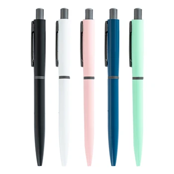 G5AA Metal Tükenmez Kalem Geri Çekilebilir Tükenmez Kalem 1.0 MM Doldurulabilir İş İmza Kalem Ofis Malzemeleri Kadınlar Erkekler için