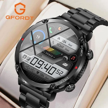 GFORDT 2023 Bluetooth Çağrı akıllı saat Erkekler 1.6 inç 600mAh Büyük Pil Spor İzci Spor Saatler Saat Adam Smartwatch
