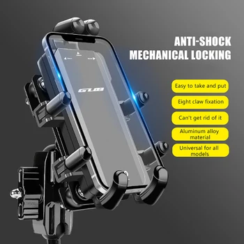 GUB Bisiklet Telefon Dağı Standı Ayarlanabilir Motosiklet telefon tutucu 360 ° Dönebilen GPS Klip Bisiklet iphone braketi Huawei Xiaomi