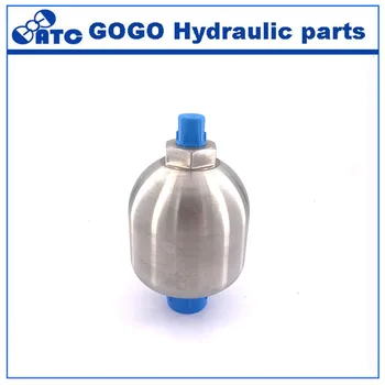 GXQ Hidrolik dişli diyafram membran akümülatör kaynak tipi ve vidalı tip paslanmaz çelik 0.25 L 0.32 L SS304 SS316