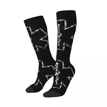 Hayat yıldızı EMT Kadın Atletik Çorap Eğlenceli 3D Baskılı Acil Tıp Paramedik Açık Spor Uyluk Yüksek Çorap
