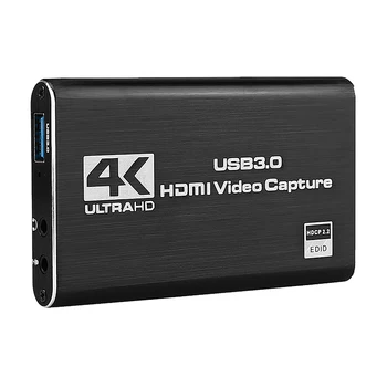 HDMI Video Yakalama Kartı 4K Ekran Kaydı USB3.0 1080P 60FPS Oyun Yakalama Aygıtı