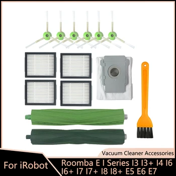 Hepa Filtre Ana Fırça Yan Fırça Toz Torbaları iRobot Roomba Elektrikli Süpürge E I Serisi İ7 İ7+ E5 E6 E7 Yedek Yedek Parça