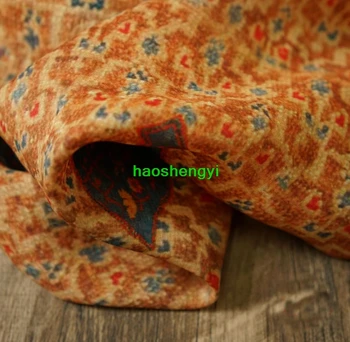 High-end rami baskılı Çin tarzı elbise cheongsam konfeksiyon kumaş