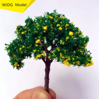 High7cm - 25cm Modeli bina Modeli ağaç kum masa Modeli Çiçek DIY Tel Peyzaj Düzeni