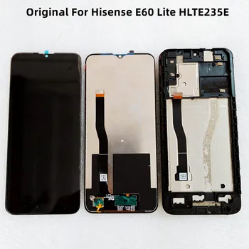 Hisense için E60 Lite dokunmatik LCD ekran Ekran Sensörü Sayısallaştırıcı Meclisi Değiştirin E60 lite HLTE235E LCD Dokunmatik Ekran
