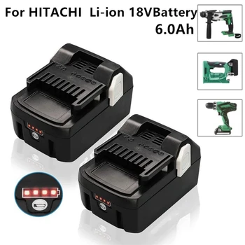 Hitachi Elektrikli el aletleri bsl1830 bsl1840 dsl18dsal bsl1815x yüksek kapasiteli 6000mAh 18V lityum pil