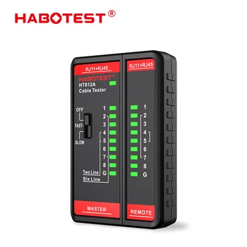 HT812A Ağ Kablosu Test Cihazı 8 P/6 P/4 P / 2 P Kablo lan Test Cihazı ağ kablosu Telefon Hattı Dedektörü Tracker Aracı Optik Tel Metre