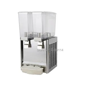 Iki Silindirli meyve suyu makinesi İçecek Kabı 10L *2 Ticari meyve suyu Dağıtıcı Soğuk ve Karıştırma İçecek Makinesi